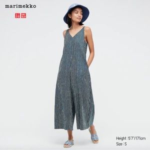 Marimekko x Uniqlo linen striped jumpsuit